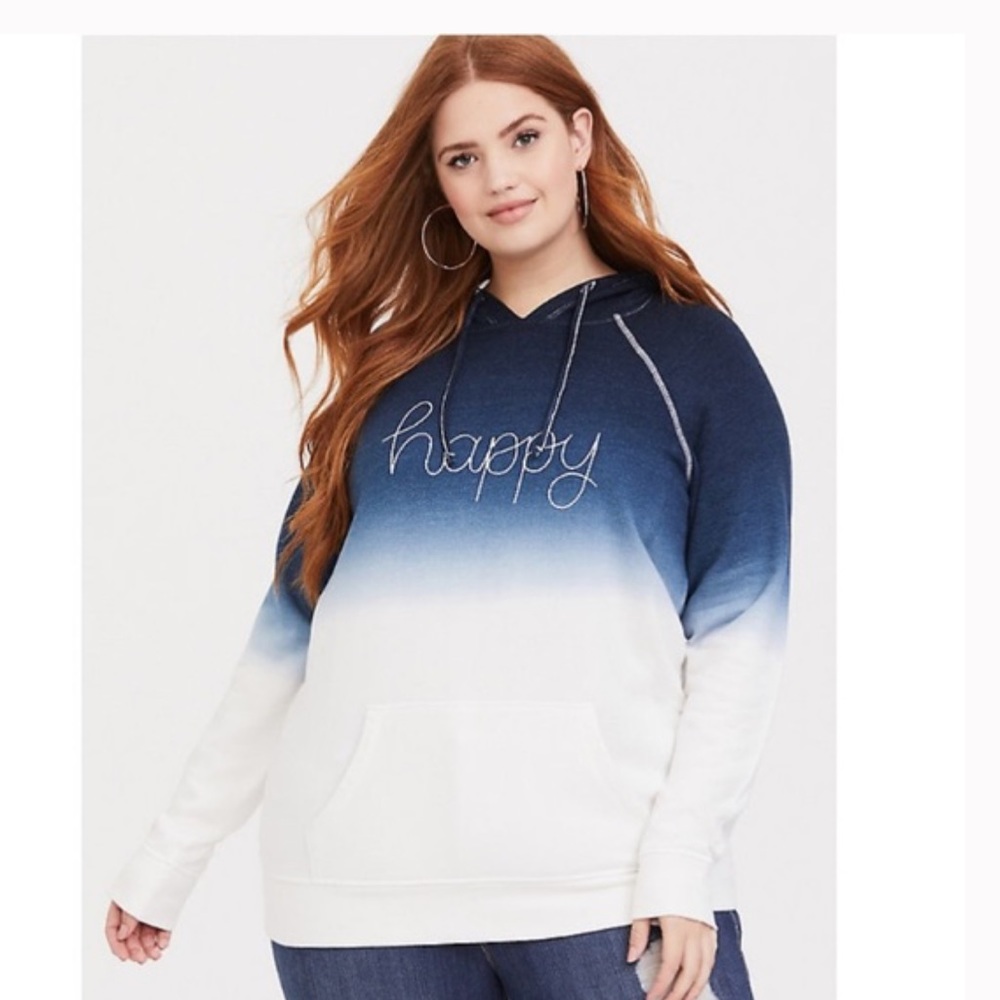 Torrid Dip Dye Hoodie Size 4
